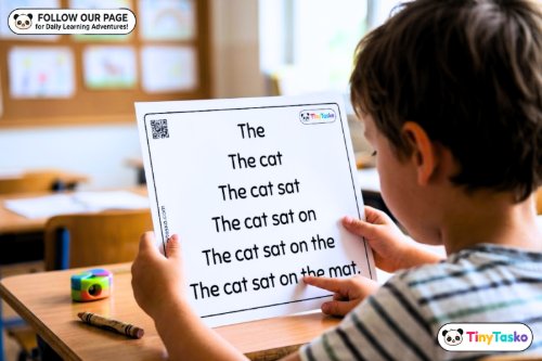 Free CVC Word Reading Fluency Pyramids for Kindergarten | TinyTasko