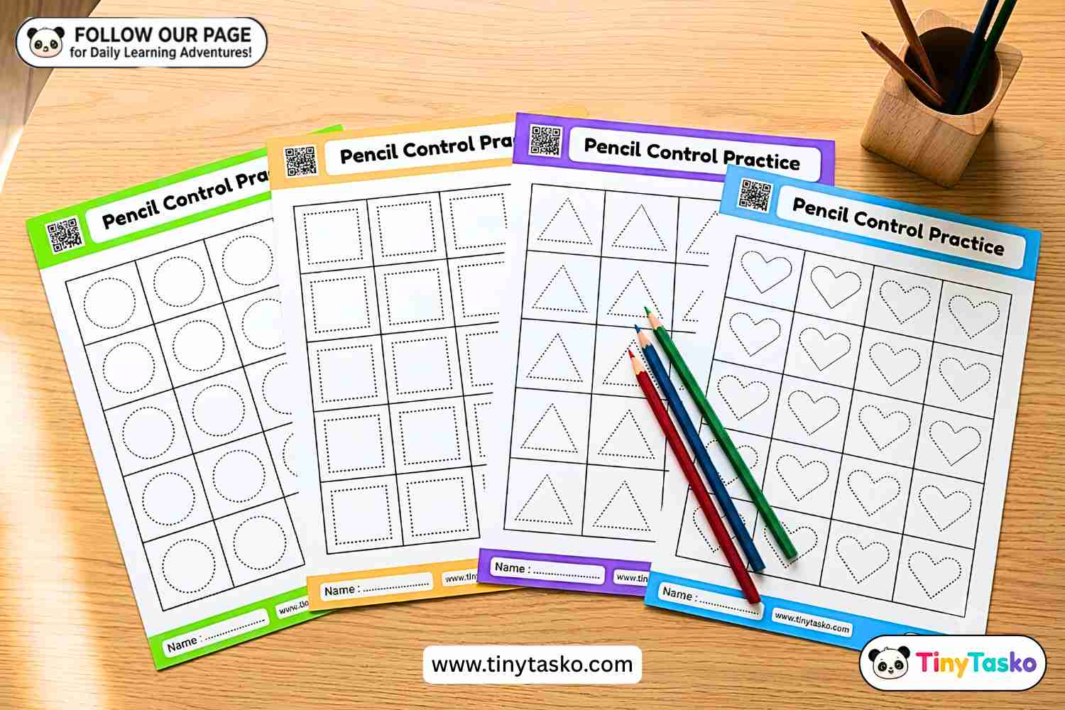 5 Printable Pencil Control Practice Worksheets for Kids