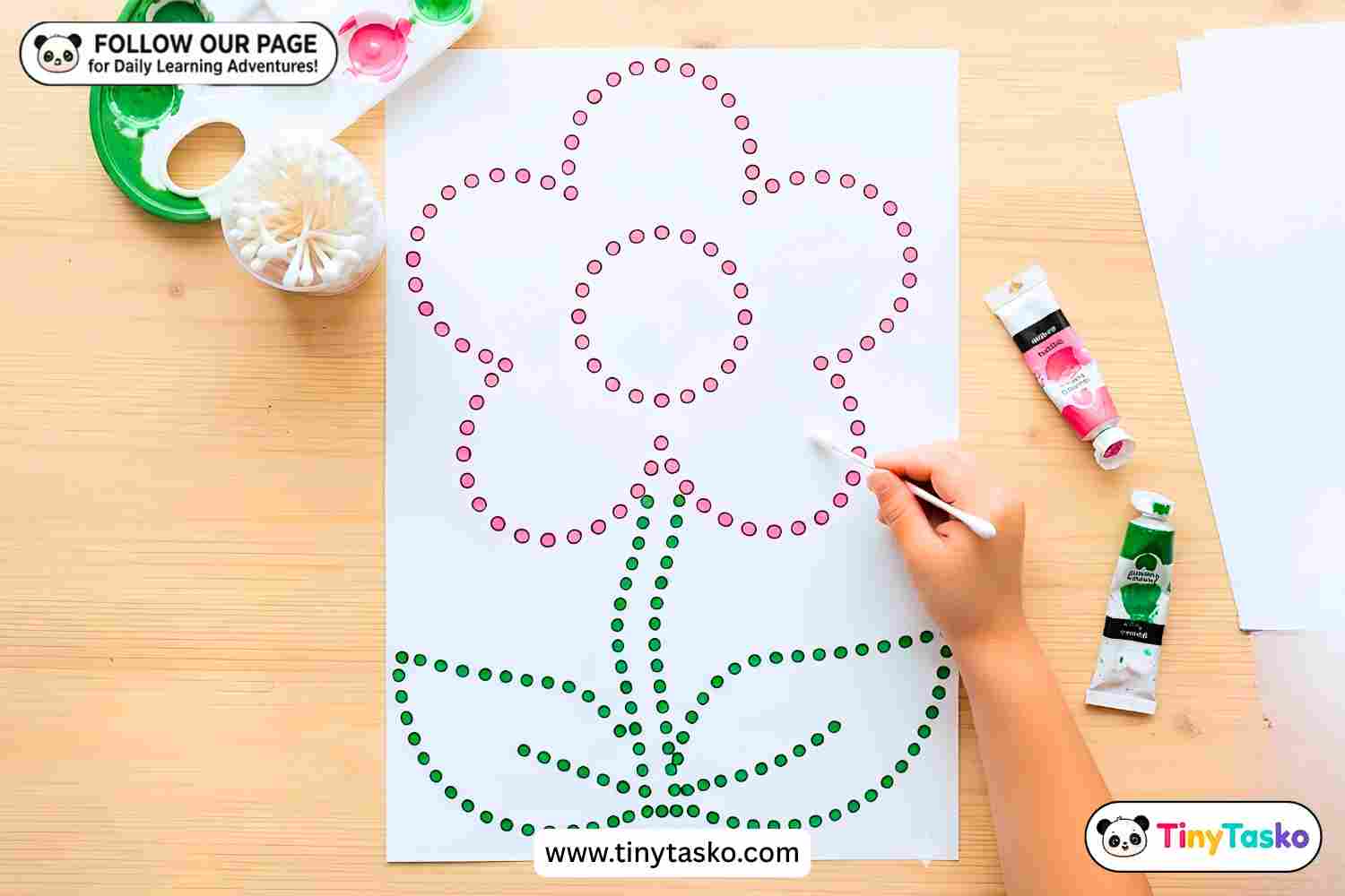 Cotton Swab Q-Tip Painting Activity for Kids