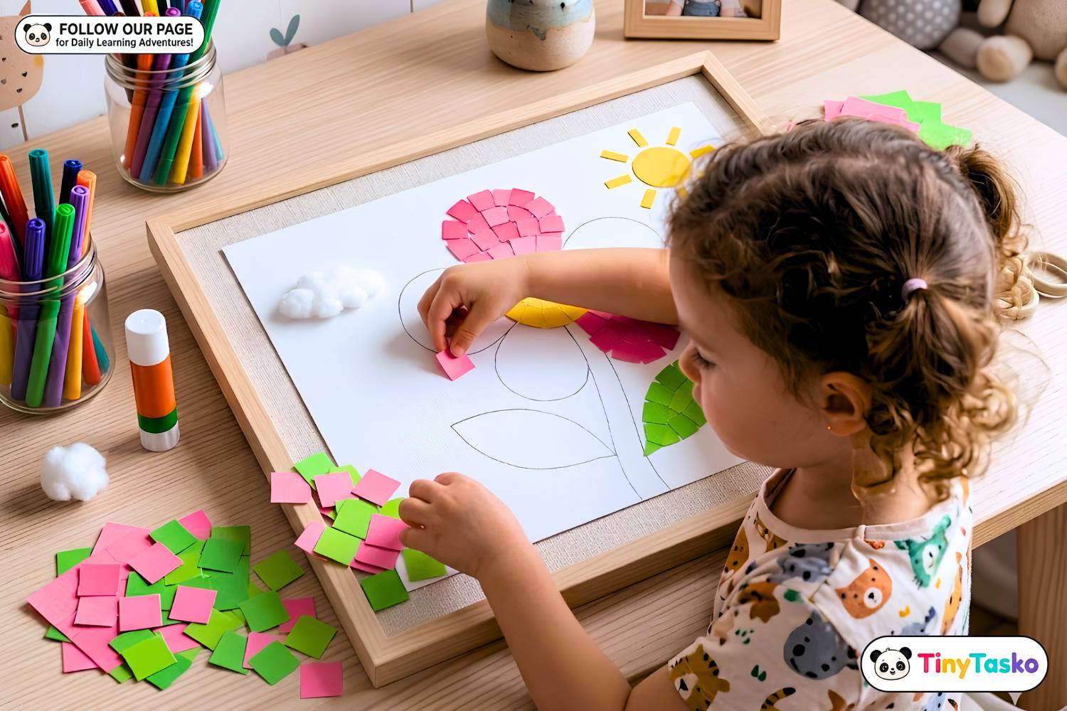 3-in-1 Printable Paper Collage Craft Templates for Kids