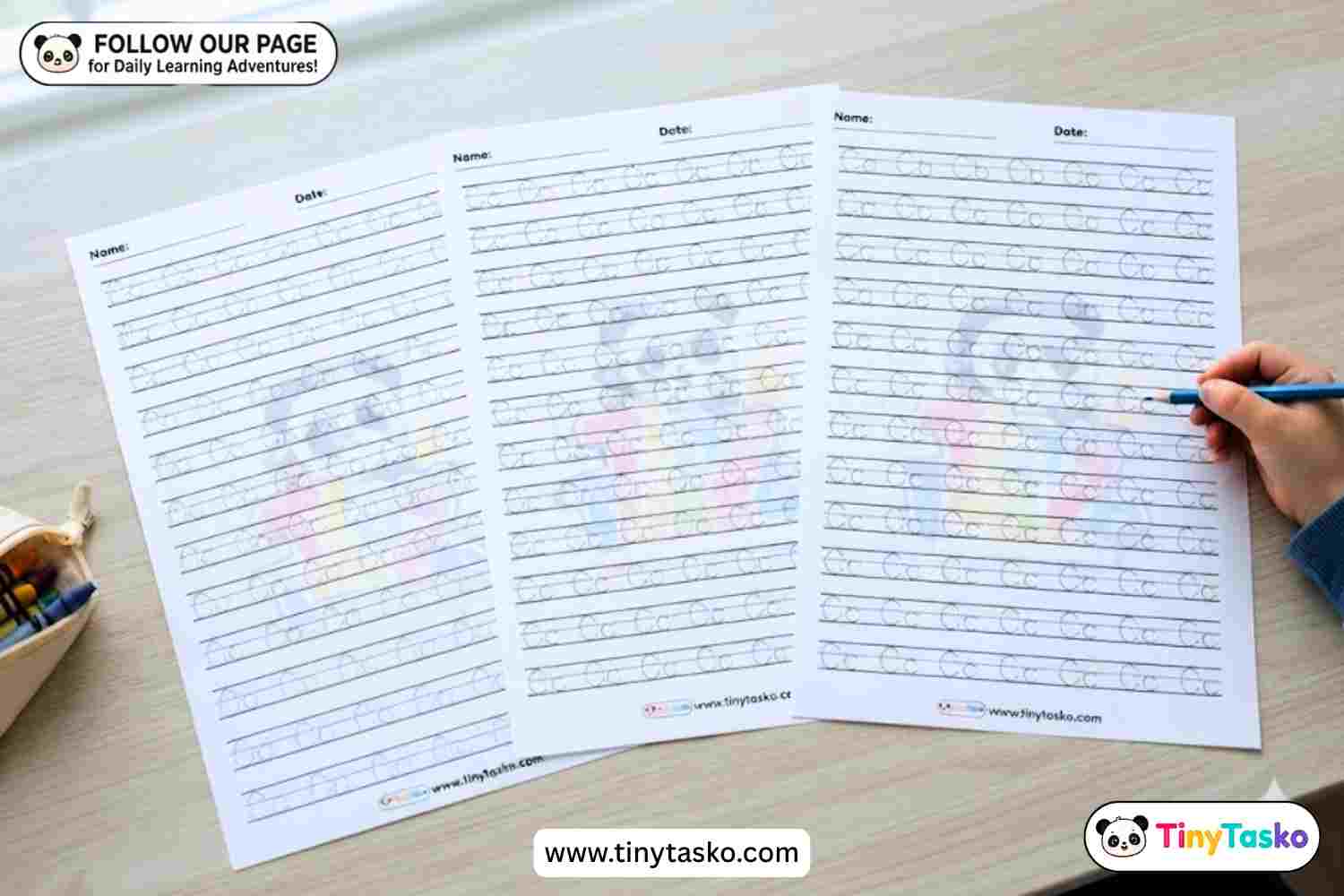 Alphabet Tracing Worksheets for Preschoolers | A-Z Letter Practice Pack
