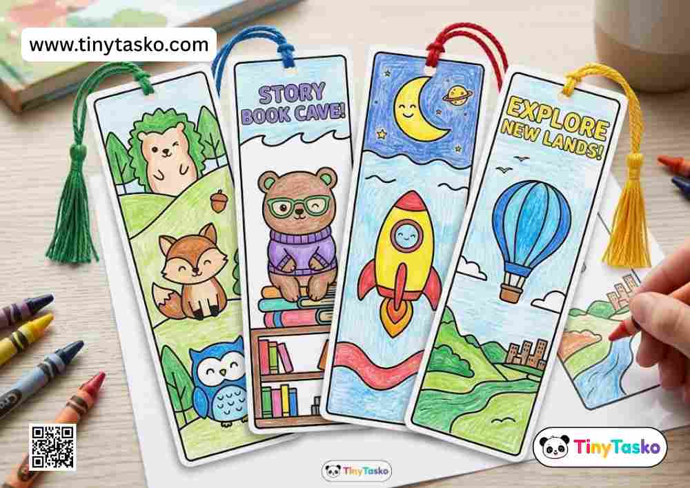 Printable Bookmark Coloring Pages for Kids