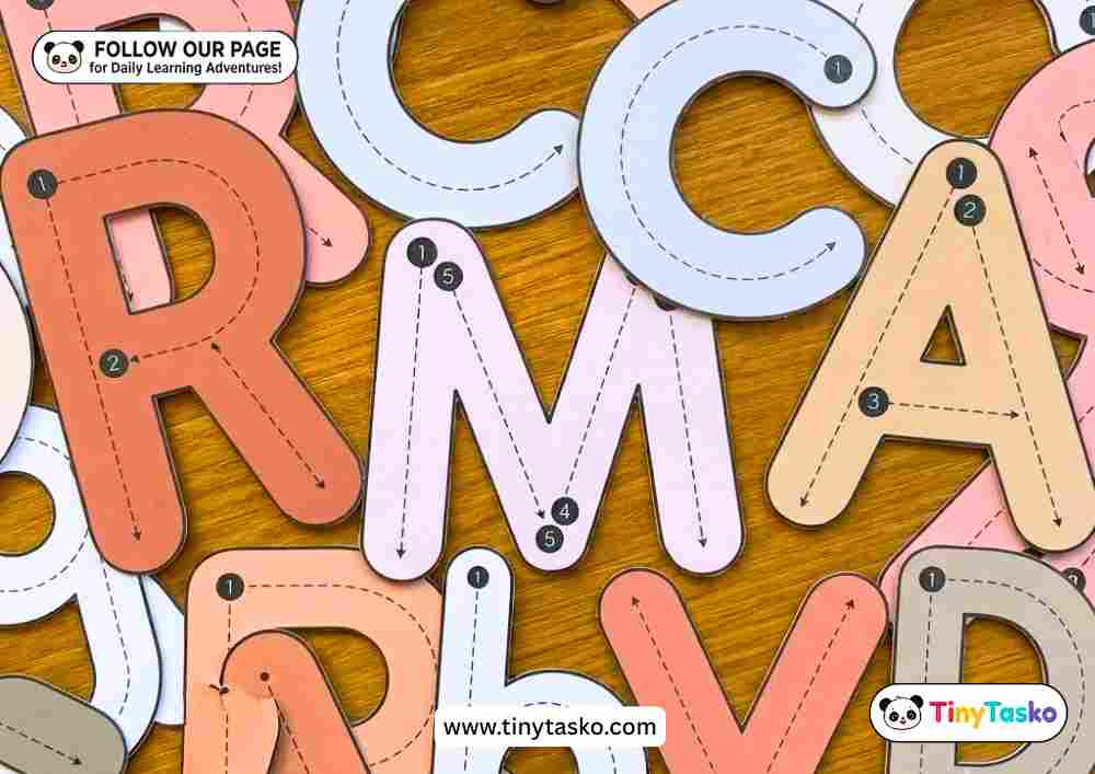 Trace & Make Alphabet: Interactive Letter Formation Cards