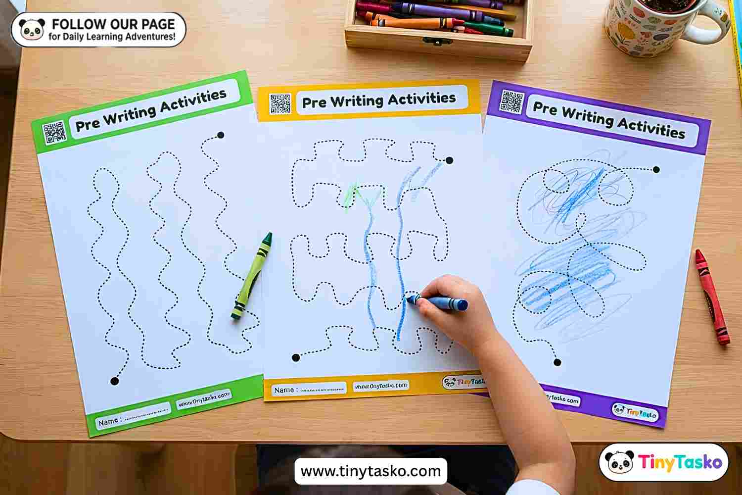 Fun Pre-Writing Tracing Worksheets for Preschoolers & Toddlers [Part I]