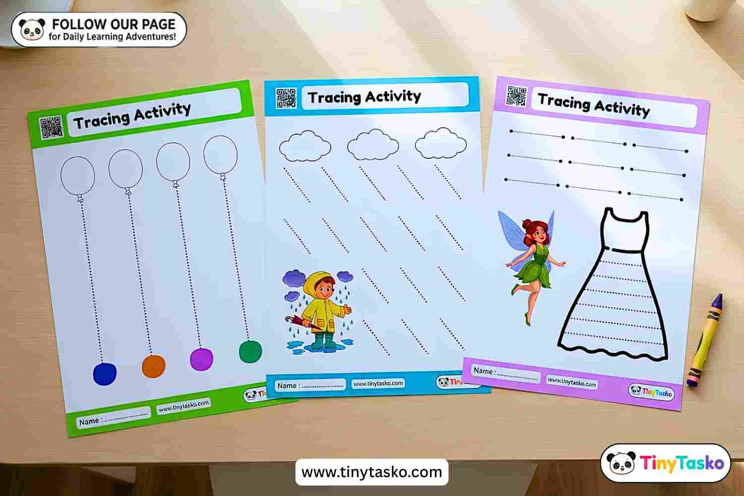 Printable Tracing Activity Pack for Preschoolers