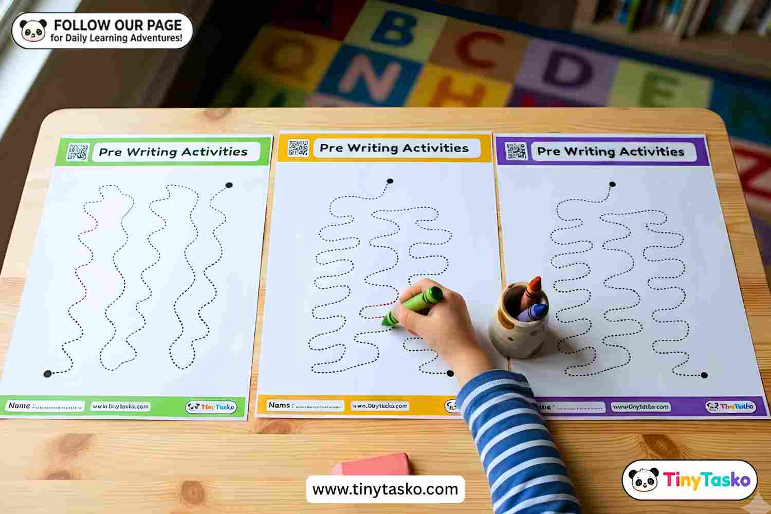Fun Pre-Writing Tracing Worksheets for Preschoolers & Toddlers [Part II]
