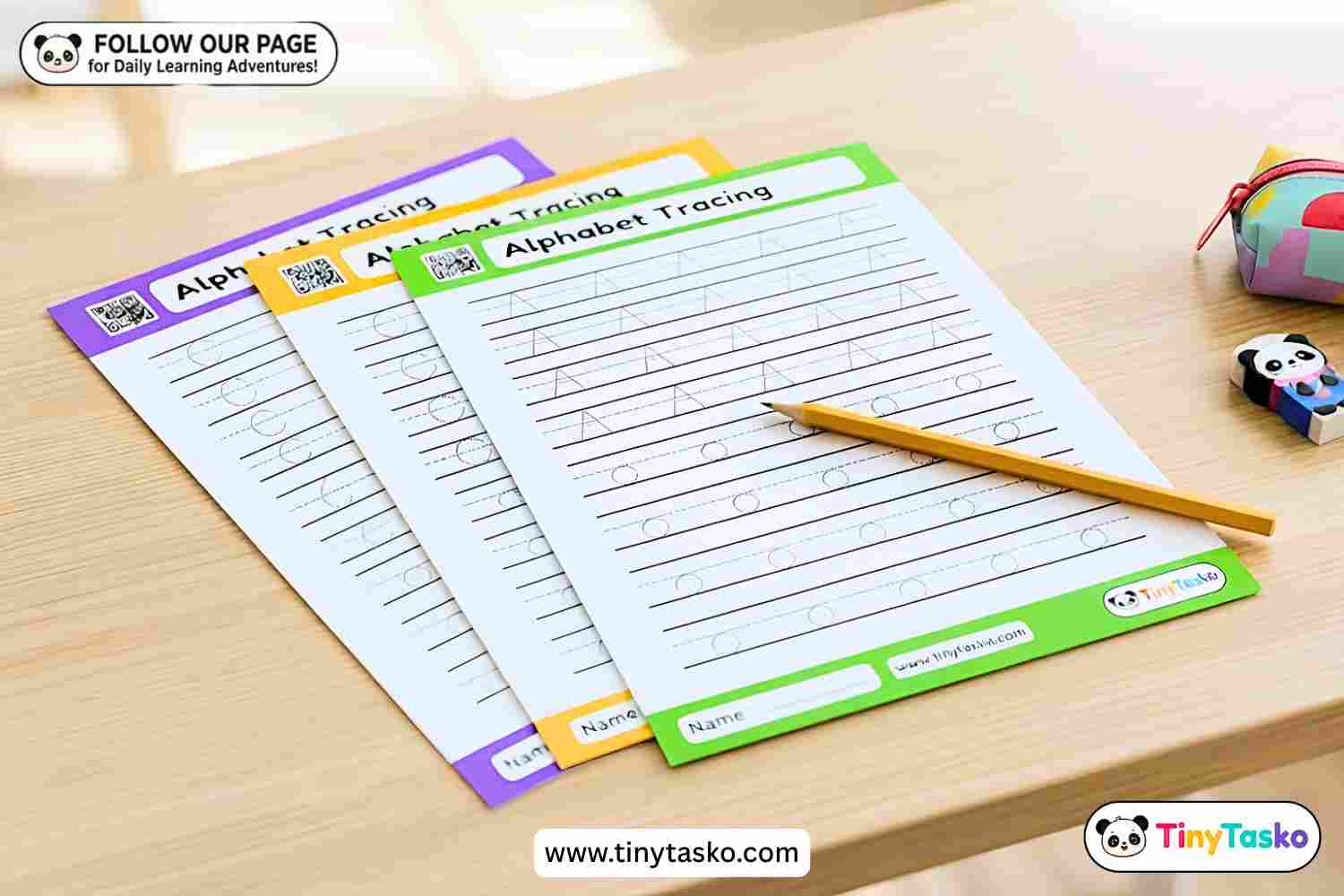 Alphabet Tracing Worksheets – A to Z Handwriting Practice Pack for Kids