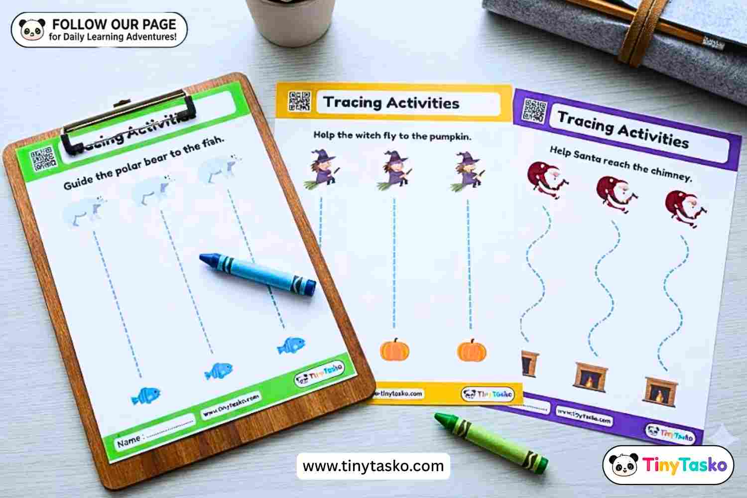 Preschool Tracing Worksheets [Part 3]