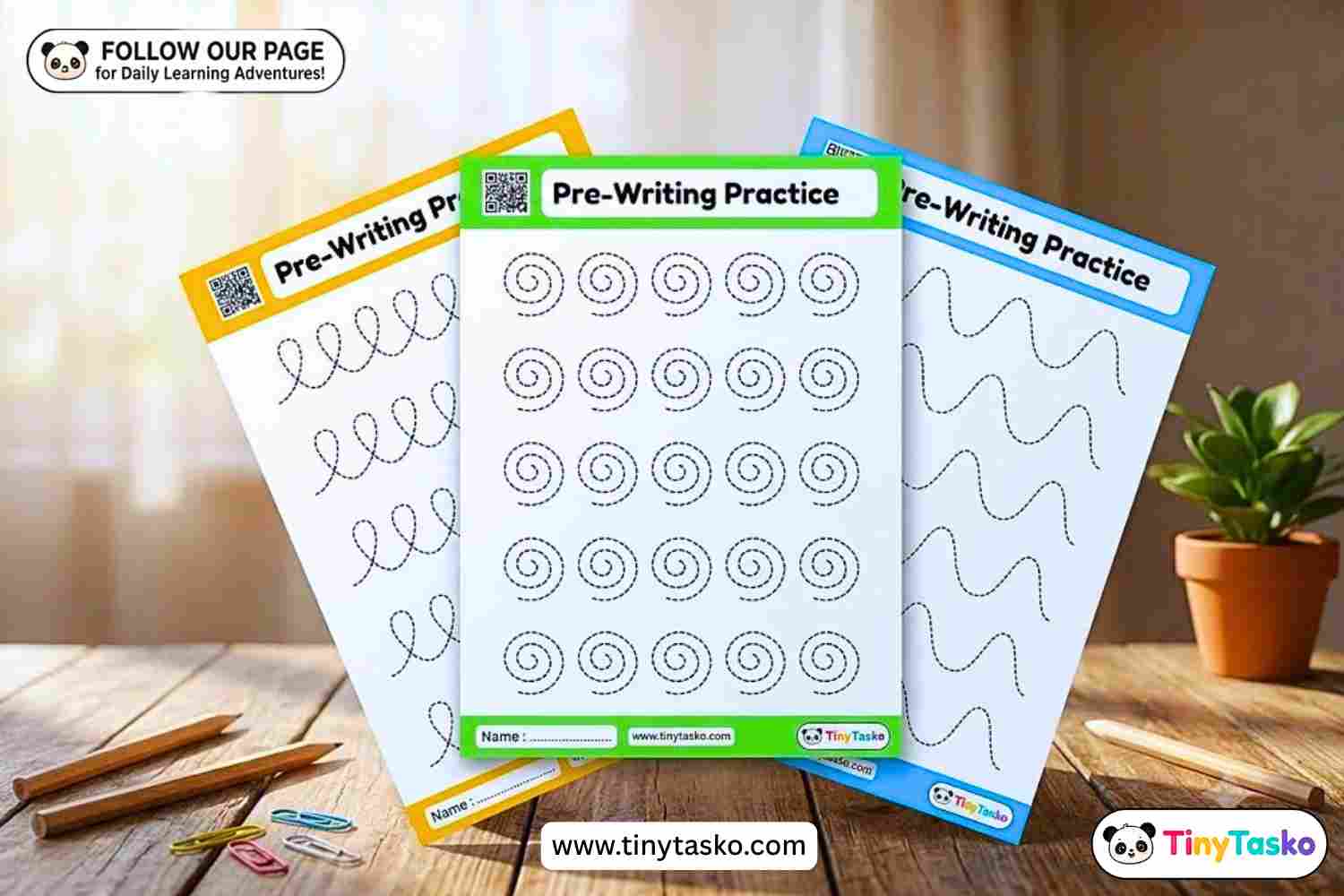 Pre-Writing Practice Worksheets for Toddlers & Preschoolers