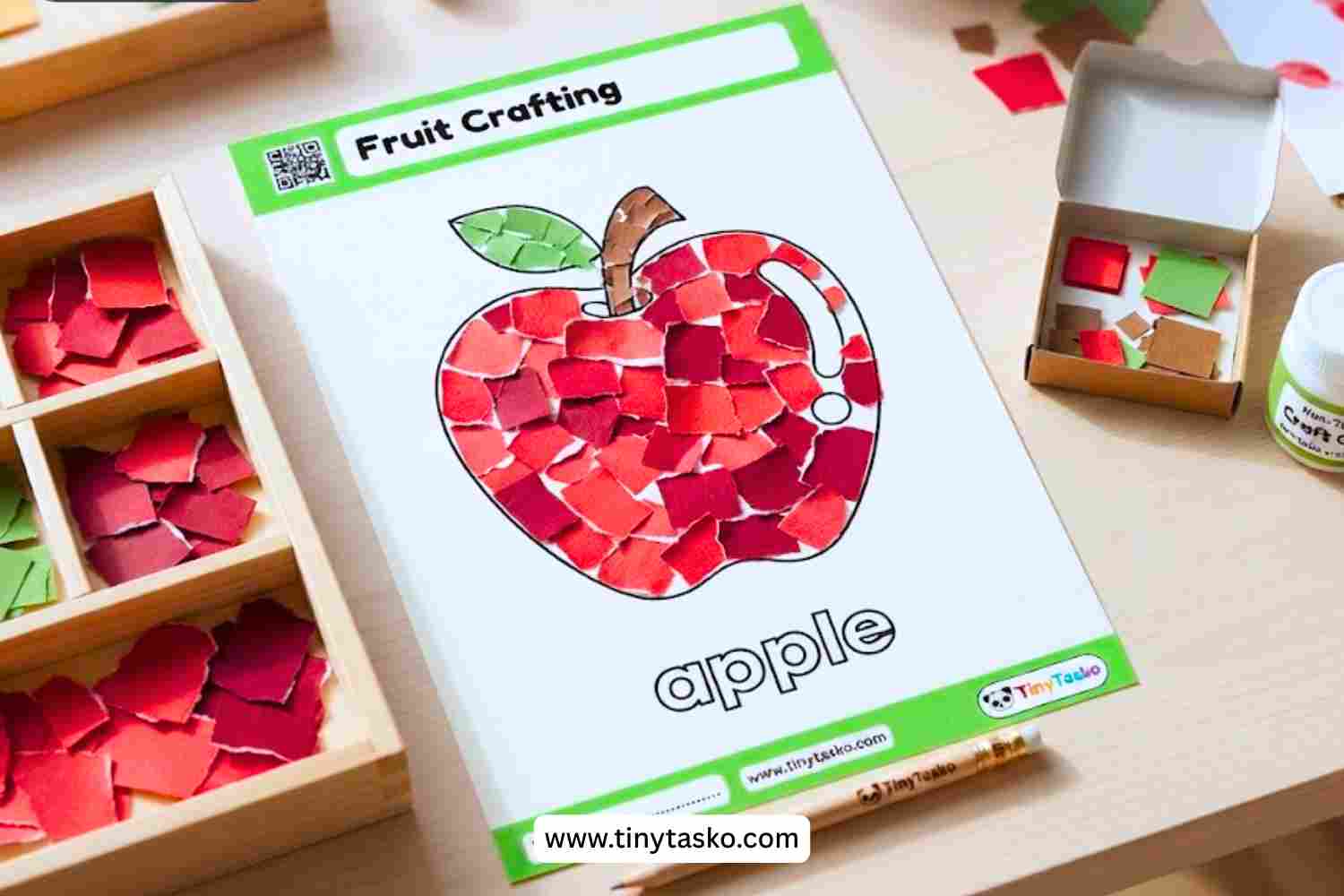 Fruit Crafting Preschool Worksheets