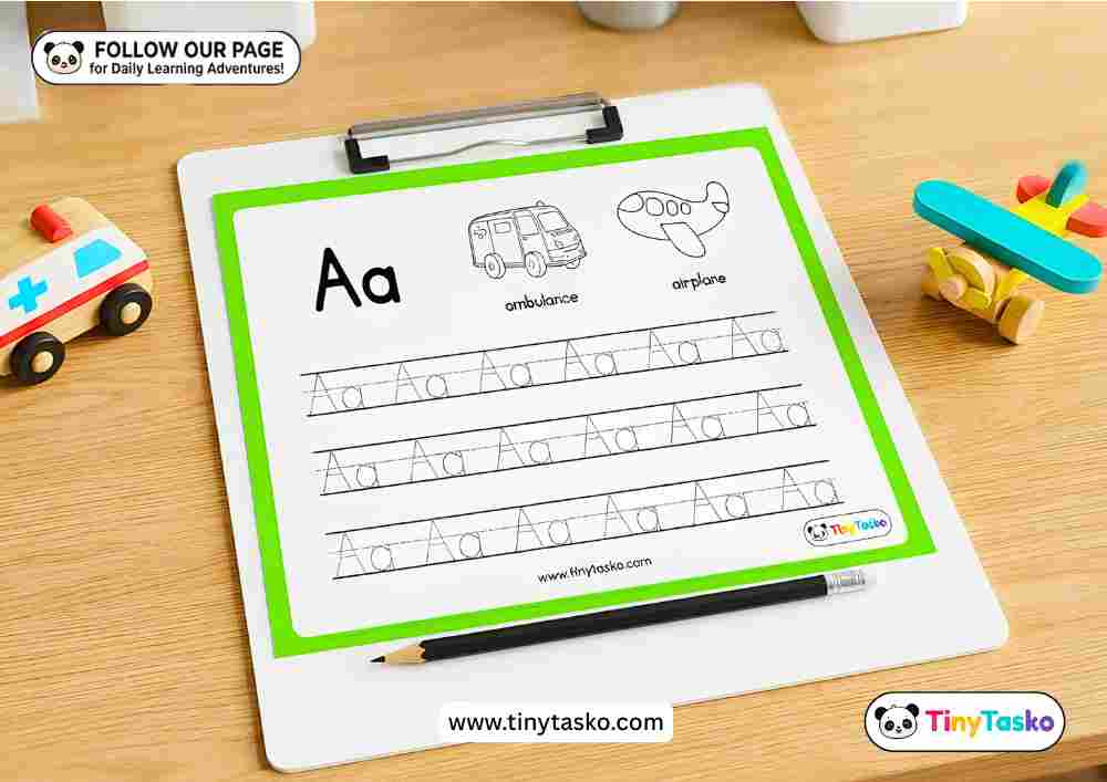 Alphabet Tracing Worksheets: 26 Letter Practice Pages for Preschoolers