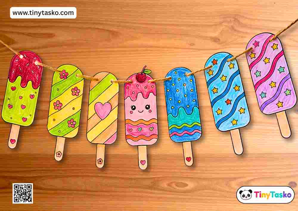 Fun Popsicle Coloring Pages for Kids | Free Printable Activity Sheets