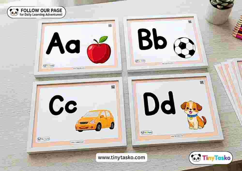 Alphabet Learning Flashcards for Preschoolers